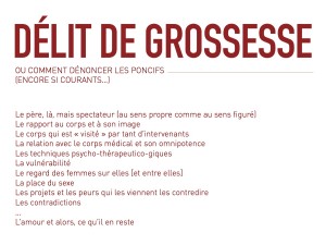 le pitch de délit de grossesse 