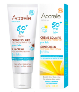 crème solaire bébé