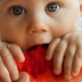 bébé mange une pastèque